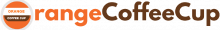 orange coffee cup-logo